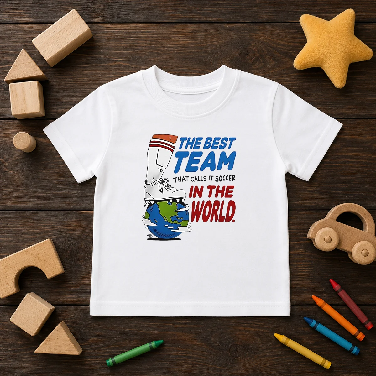 Nice The Best Team That Calls It Soccer In The World Kids T-Shirt