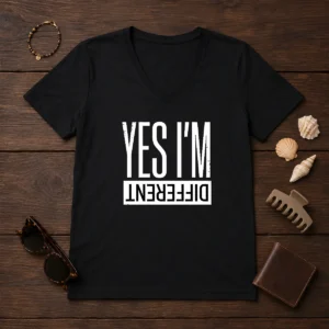 Nice Yes I'M Different V-Neck Shirt