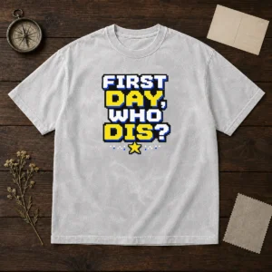 Official Back To School Funny Pixel For Students Washed T-Shirt