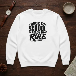 Official Back To School Ready To Rule Silhouette Sweater