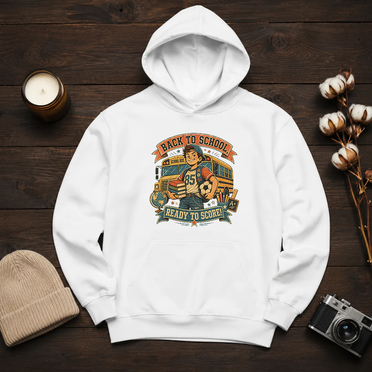 Official Back To School Vintage Soccer Spirit Hoodie
