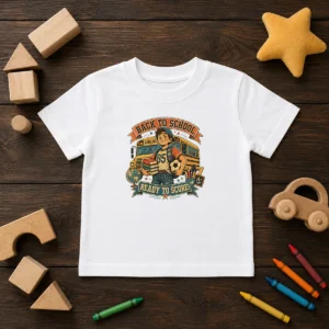Official Back To School Vintage Soccer Spirit Kids T-Shirt