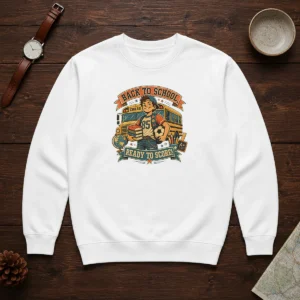 Official Back To School Vintage Soccer Spirit Sweater
