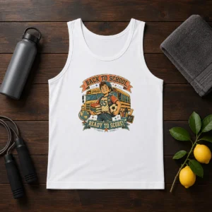 Official Back To School Vintage Soccer Spirit Tank Top