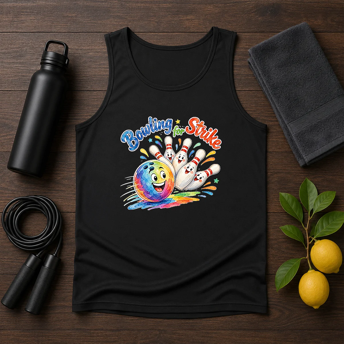 Official Bowling For Strike Watercolor Tank Top