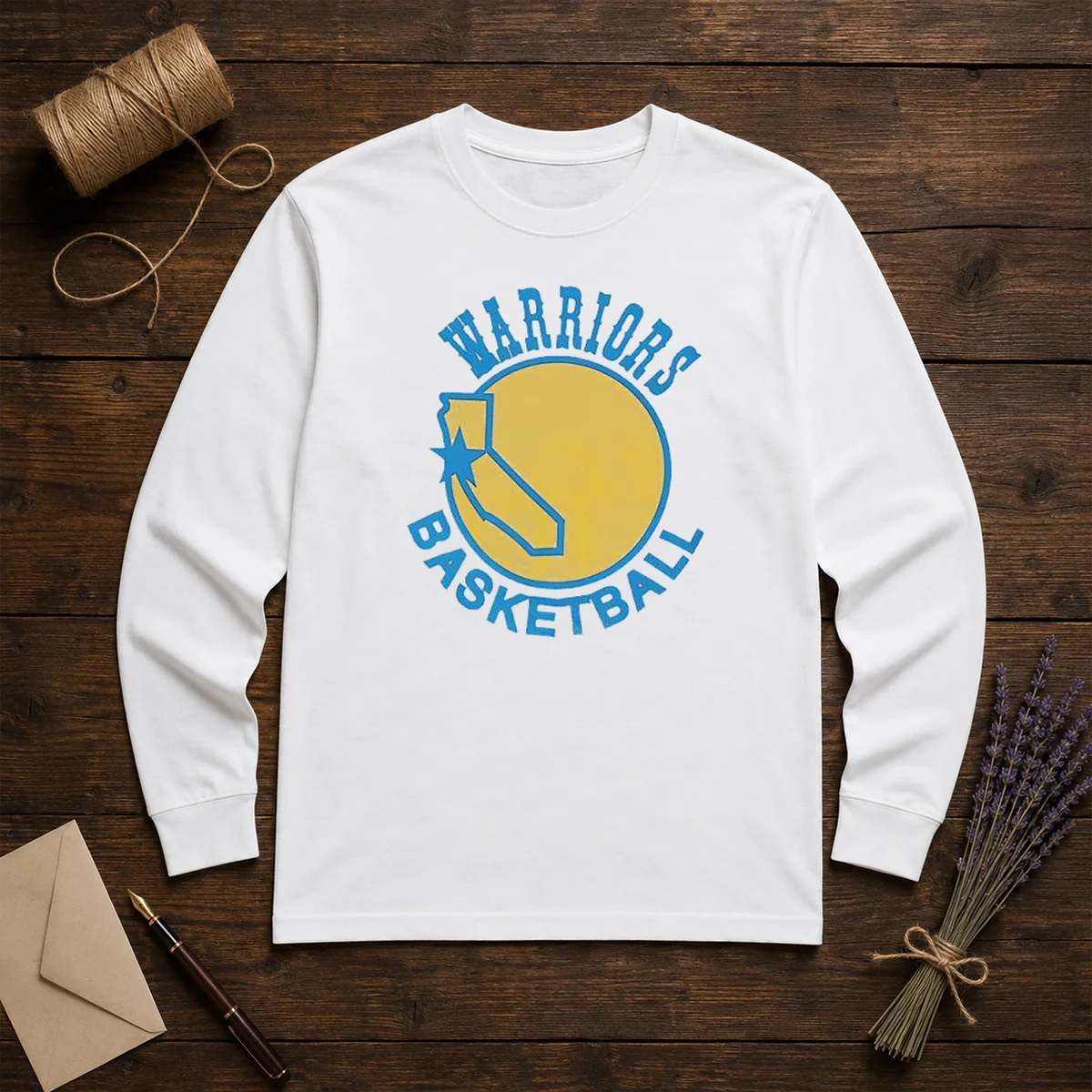Official Golden State Warriors NBA Warriors Basketball Logo Long Sleeve Shirt