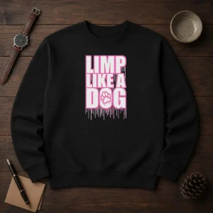 Official Limp Like A Dog Paw Print Sweater