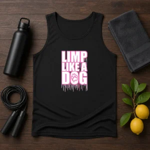 Official Limp Like A Dog Paw Print Tank Top