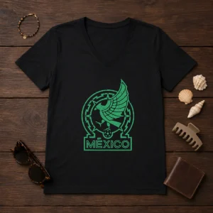 Official Mexico Soccer V-Neck Shirt