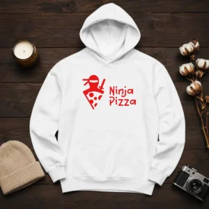 Official Ninja Pizza Martial Arts Character Food Illustration Hoodie