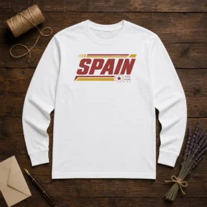Official Spain 2010 2026 Retro Sports Spanish Football Long Sleeve Shirt