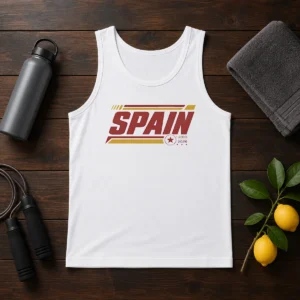 Official Spain 2010 2026 Retro Sports Spanish Football Tank Top