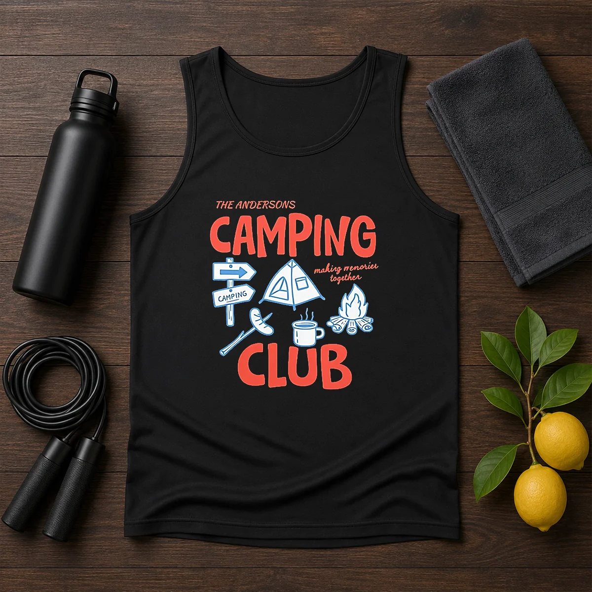 Official The Andersons Camping Club Making Memories Together Campfire Tank Top