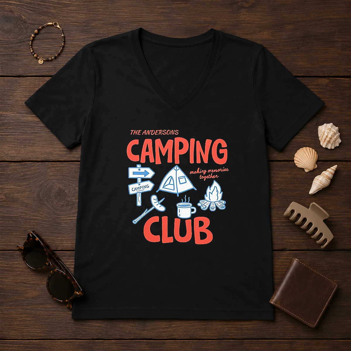 Official The Andersons Camping Club Making V-Neck Shirt Official The Andersons Camping Club Making V-Neck Shirt