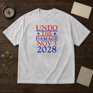 Official Undo The Damage Nov 3 2028 Election Washed T-Shirt