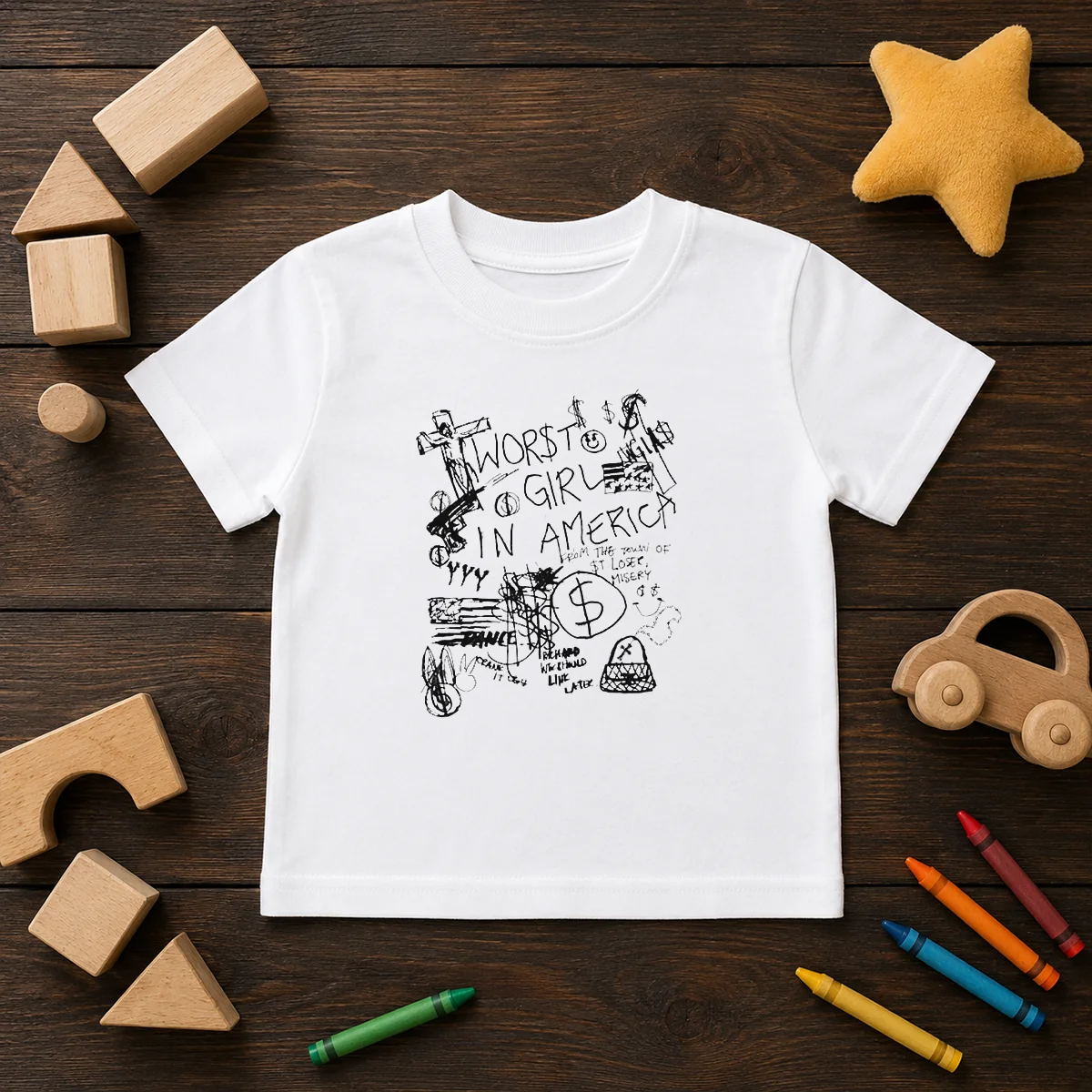 Official Worst Girl In America From The Town Of St Loser Misery Richard We Should Link Later Kids T-Shirt