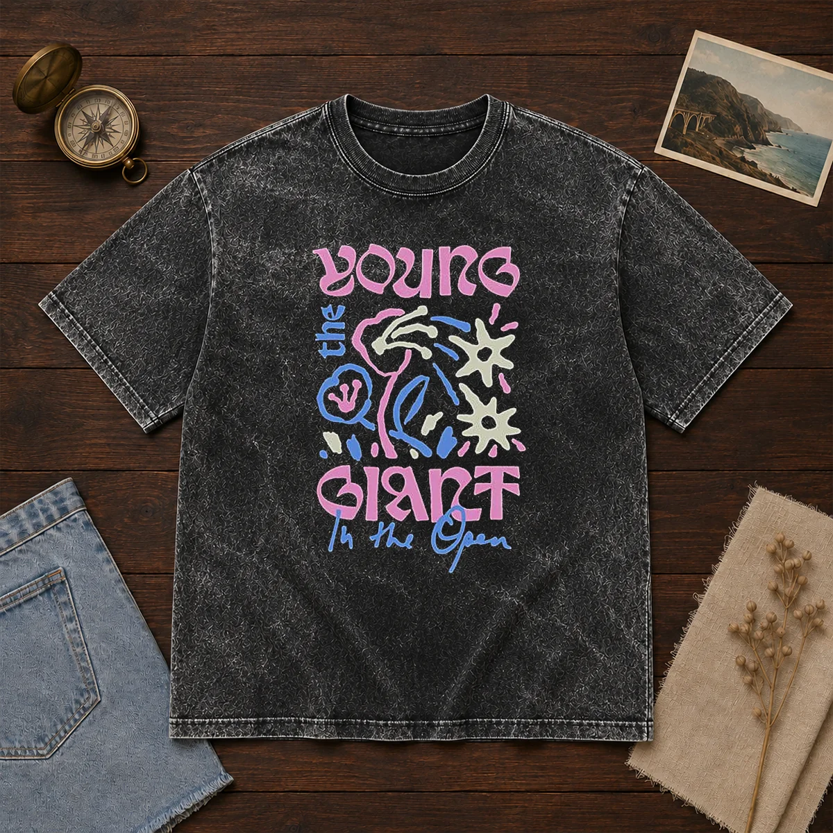 Official Young The Giant In The Open Washed T-Shirt