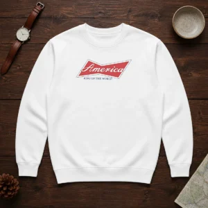 Original America King Of The World Patriotic USA Sweater