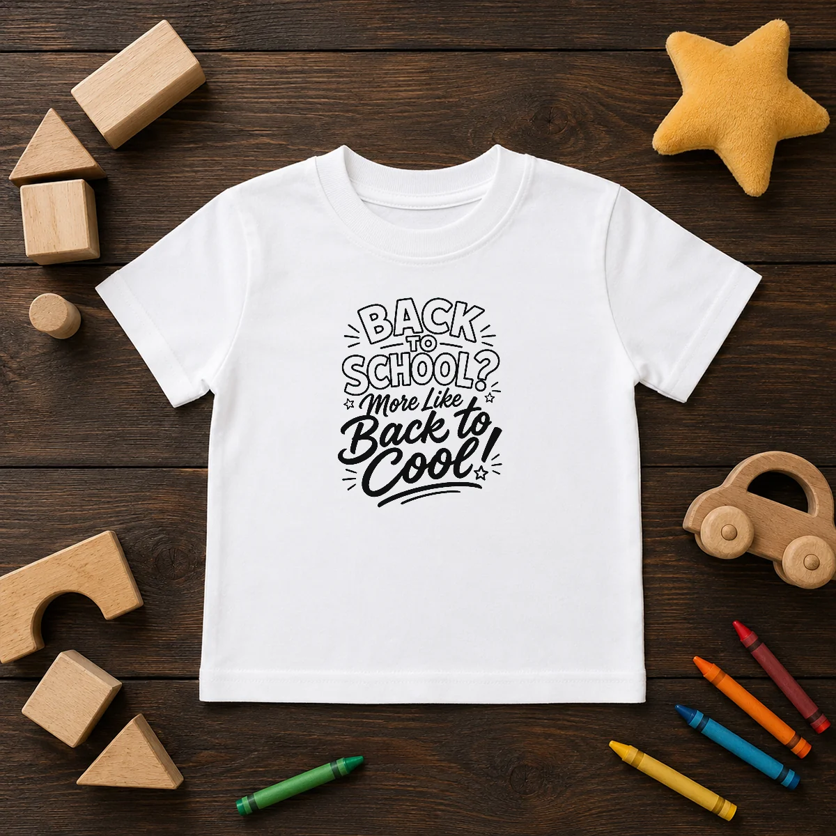 Original Back To School Sassy Line Art For Students Kids T-Shirt