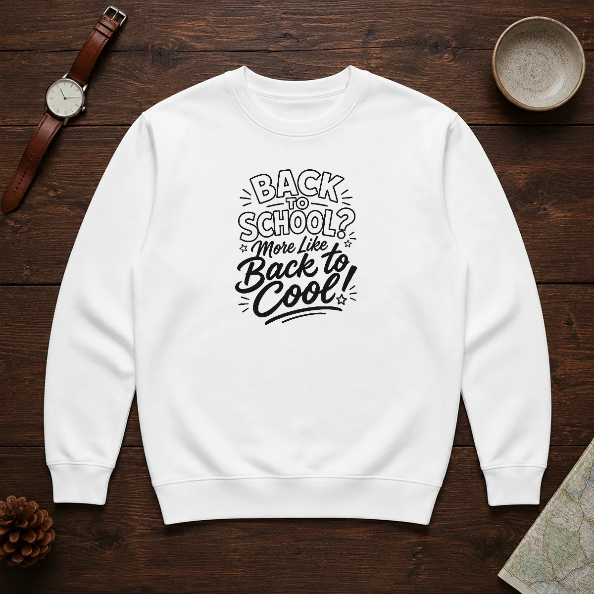 Original Back To School Sassy Line Art For Students Sweater