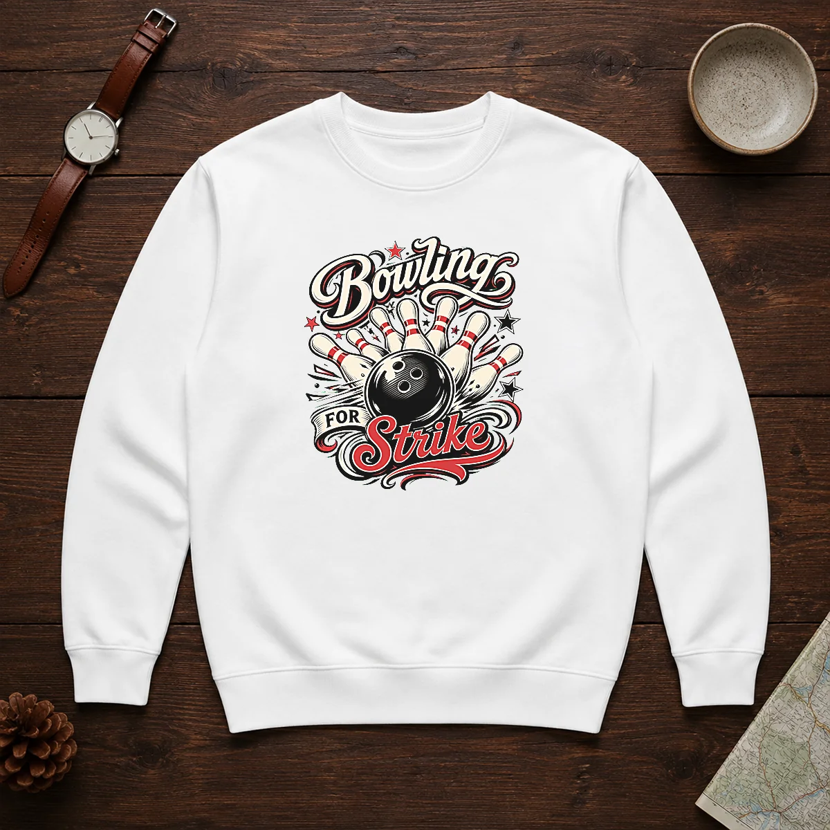 Original Bowling For Strike Tattoo Sweater