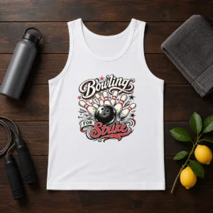 Original Bowling For Strike Tattoo Tank Top