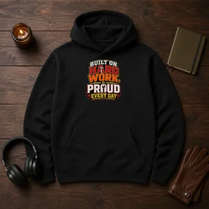 Original Hard Workers Celebrate Labour Day Typography Tee Hoodie