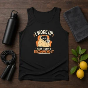 Original I Woke Up And I Don'T Recommend It Geek Tank Top
