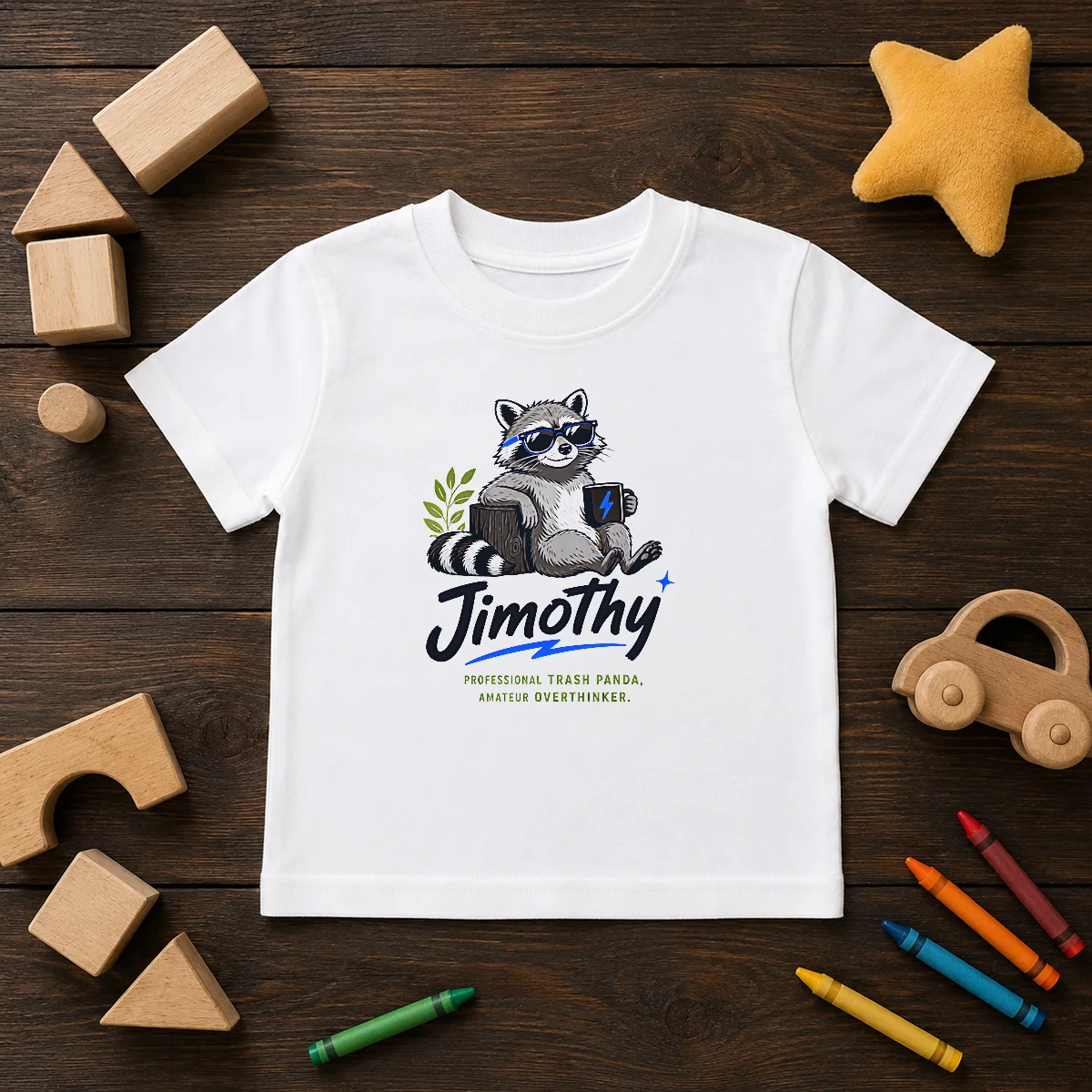 Original Jimothy The Trash Panda Funny Racoon Meme Kids T-Shirt