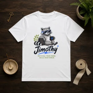 Original Jimothy The Trash Panda Funny Racoon Meme
