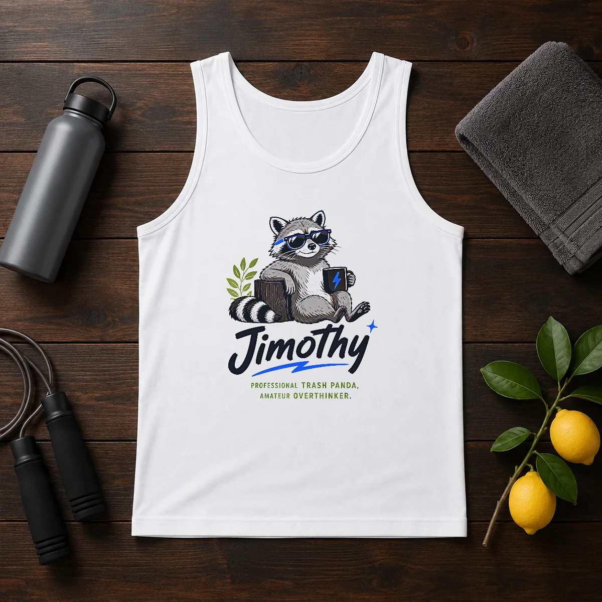 Original Jimothy The Trash Panda Funny Racoon Meme Tank Top