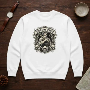Original Labour Day Celebration Workers Gothic Tattoo Sweater