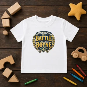 Original Pride In History Typography For Battle Of The Boyne (2) Kids T-Shirt