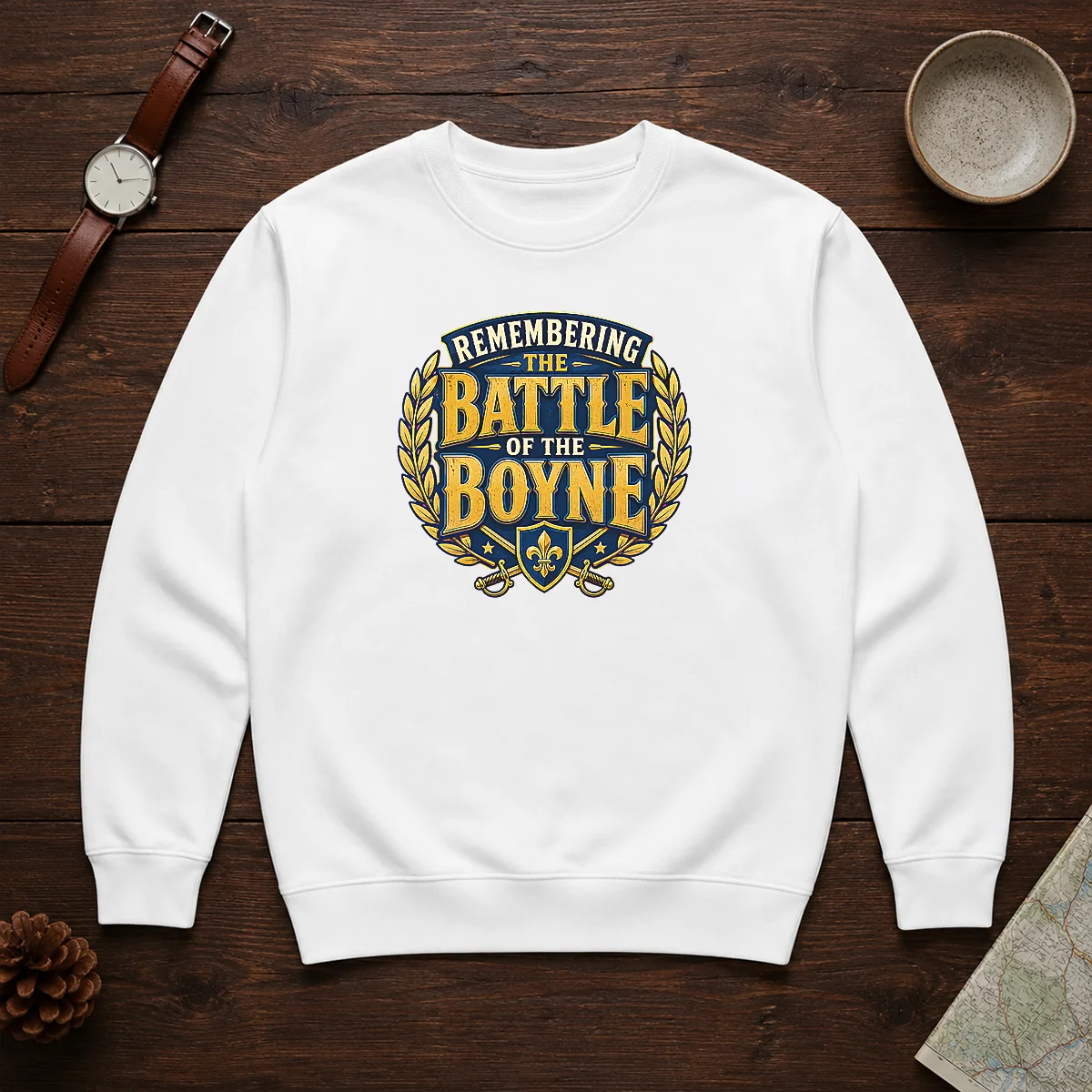 Original Pride In History Typography For Battle Of The Boyne (2) Sweater