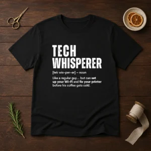 Original Tech Whisperer Definition Funny IT Support Quote