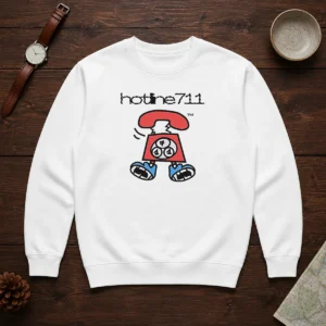 Original Telephone Cartoon Hotline711 Sweater