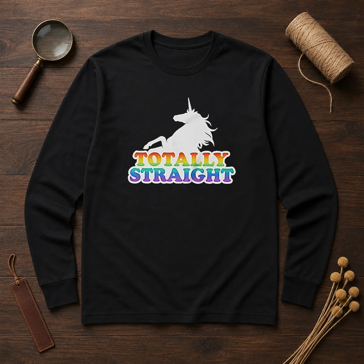 Original Unicorn Totally Straight Long Sleeve Shirt