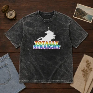 Original Unicorn Totally Straight Washed T-Shirt