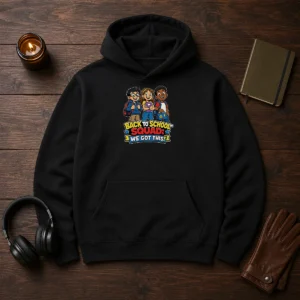 Premium Back To School Cartoon Squad For Kids Hoodie