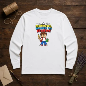 Premium Back To School Pixel Long Sleeve Shirt