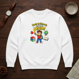 Premium Back To School Pixel Pride Kids Sweater