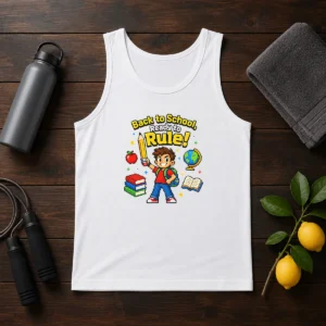 Premium Back To School Pixel Pride Kids Tank Top