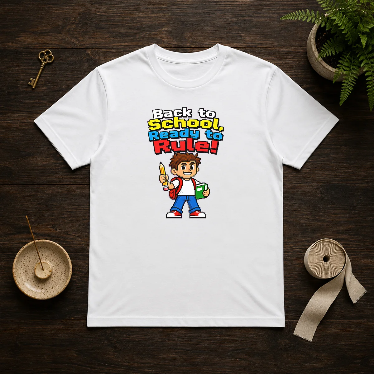 Premium Back To School Pixel Shirt Premium Back To School Pixel Shirt