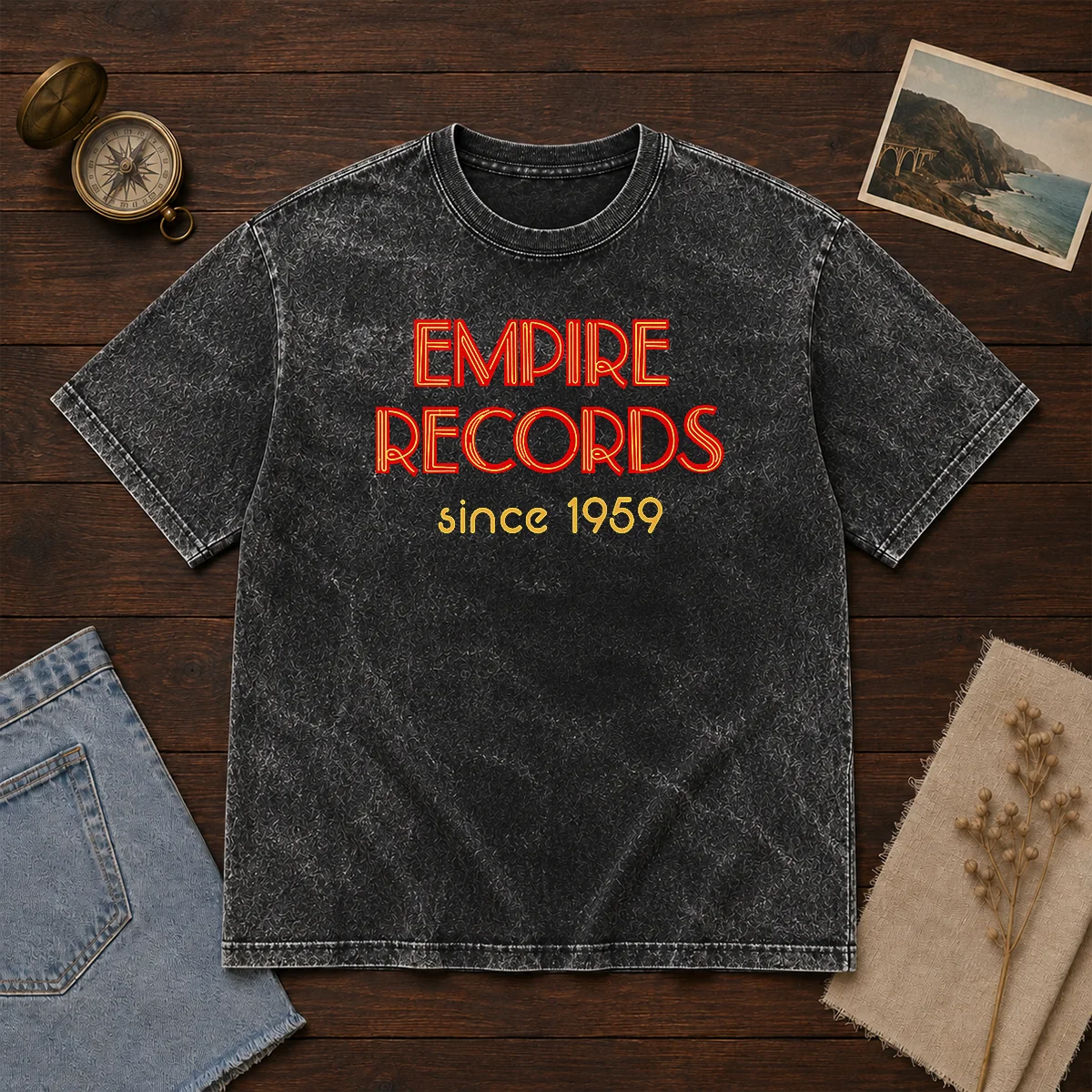 Premium Empire Records Washed T-Shirt