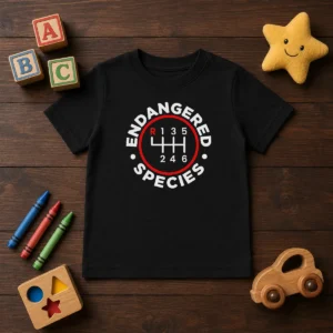 Premium Endangered Species Funny Geek Kids T-Shirt