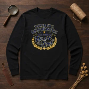 Premium Grandparents Day Thank You Vector Family Love Long Sleeve Shirt