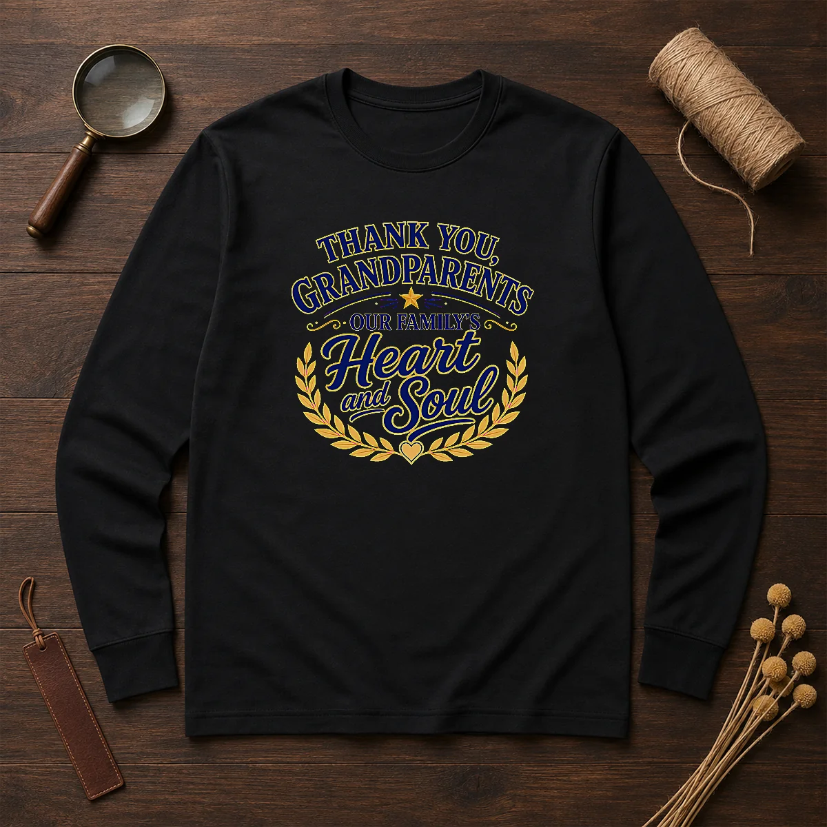 Premium Grandparents Day Thank You Vector Family Love Long Sleeve Shirt