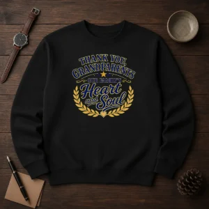 Premium Grandparents Day Thank You Vector Family Love Sweater