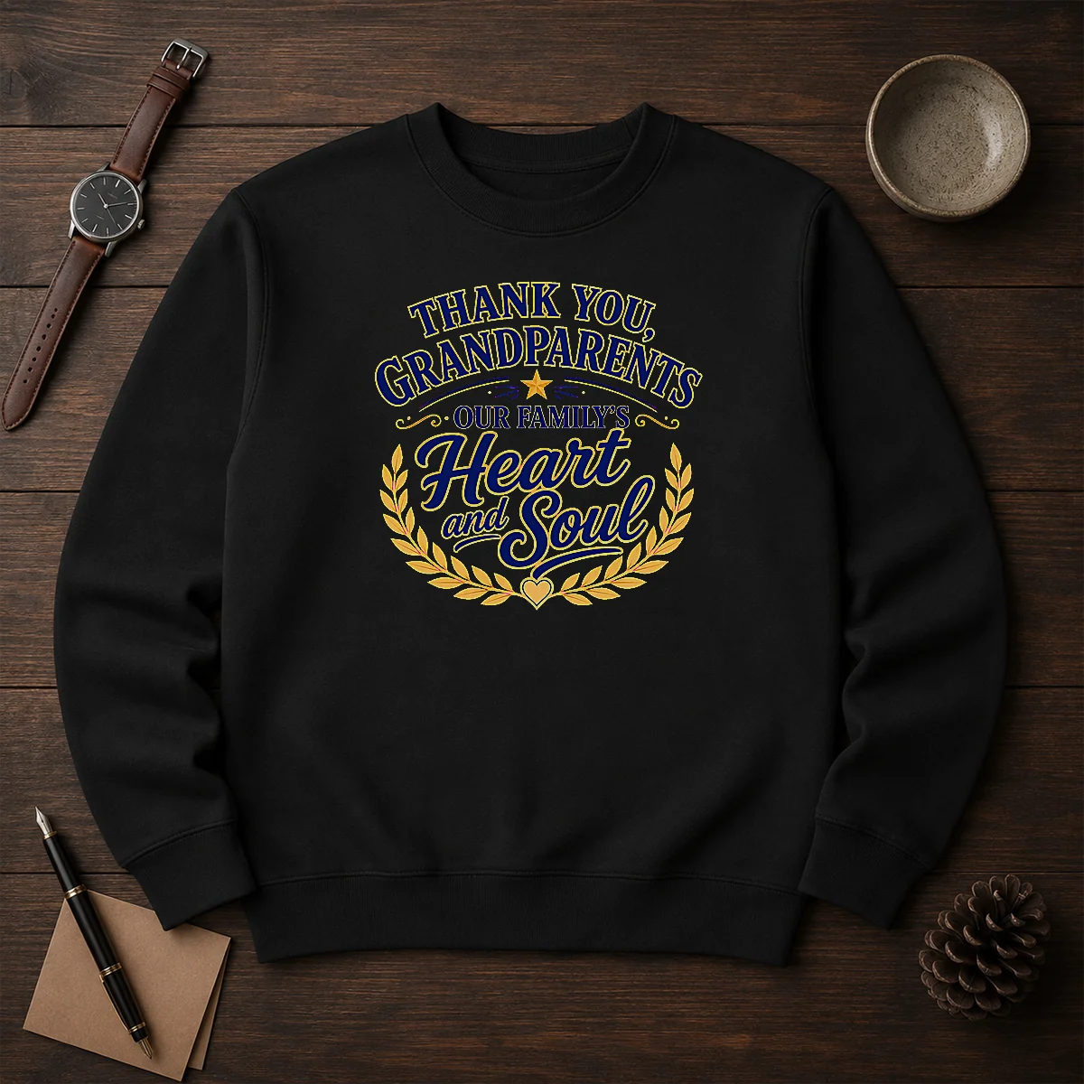 Premium Grandparents Day Thank You Vector Family Love Sweater