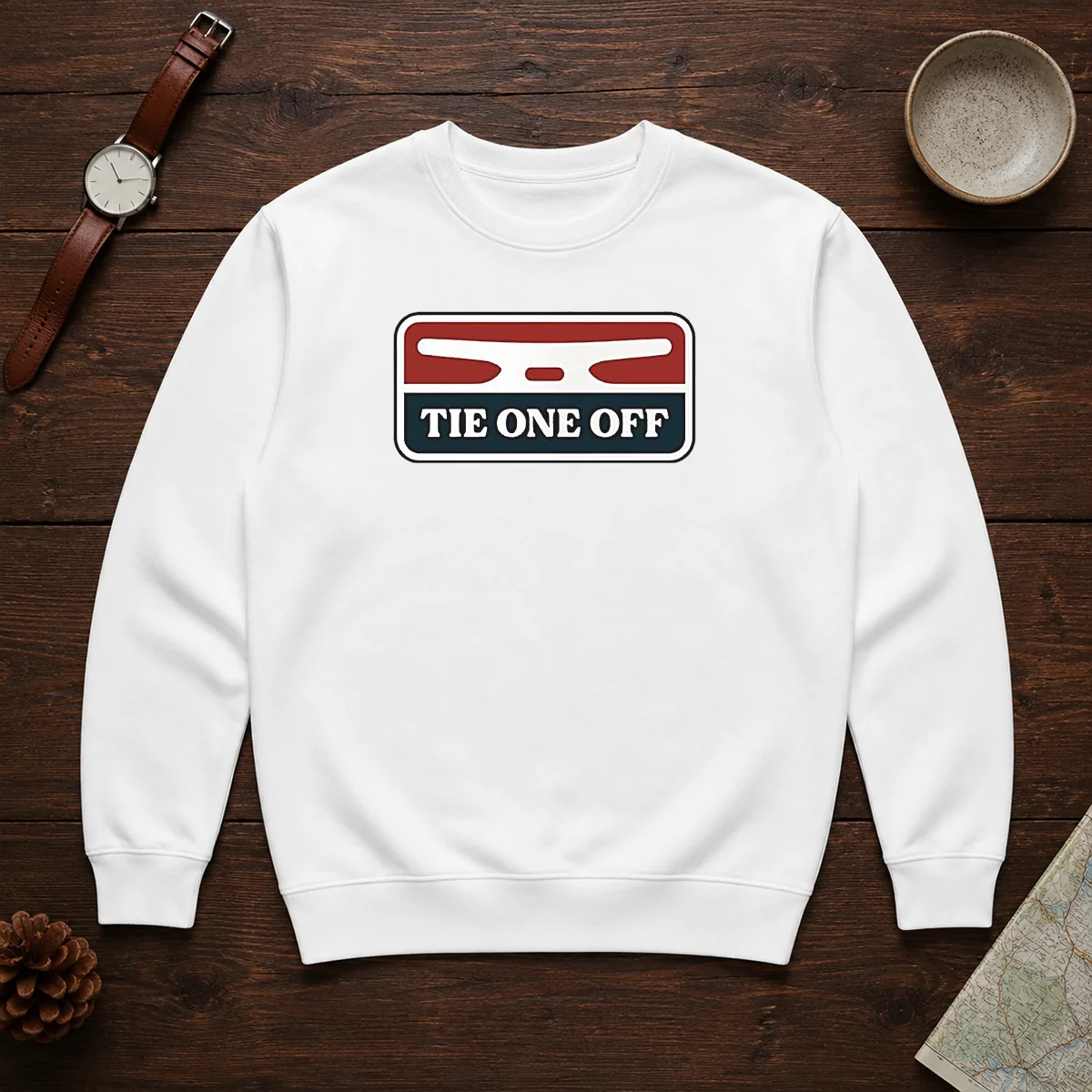 Premium Nautical Apparel Tie One Off Boat Docking Sweater